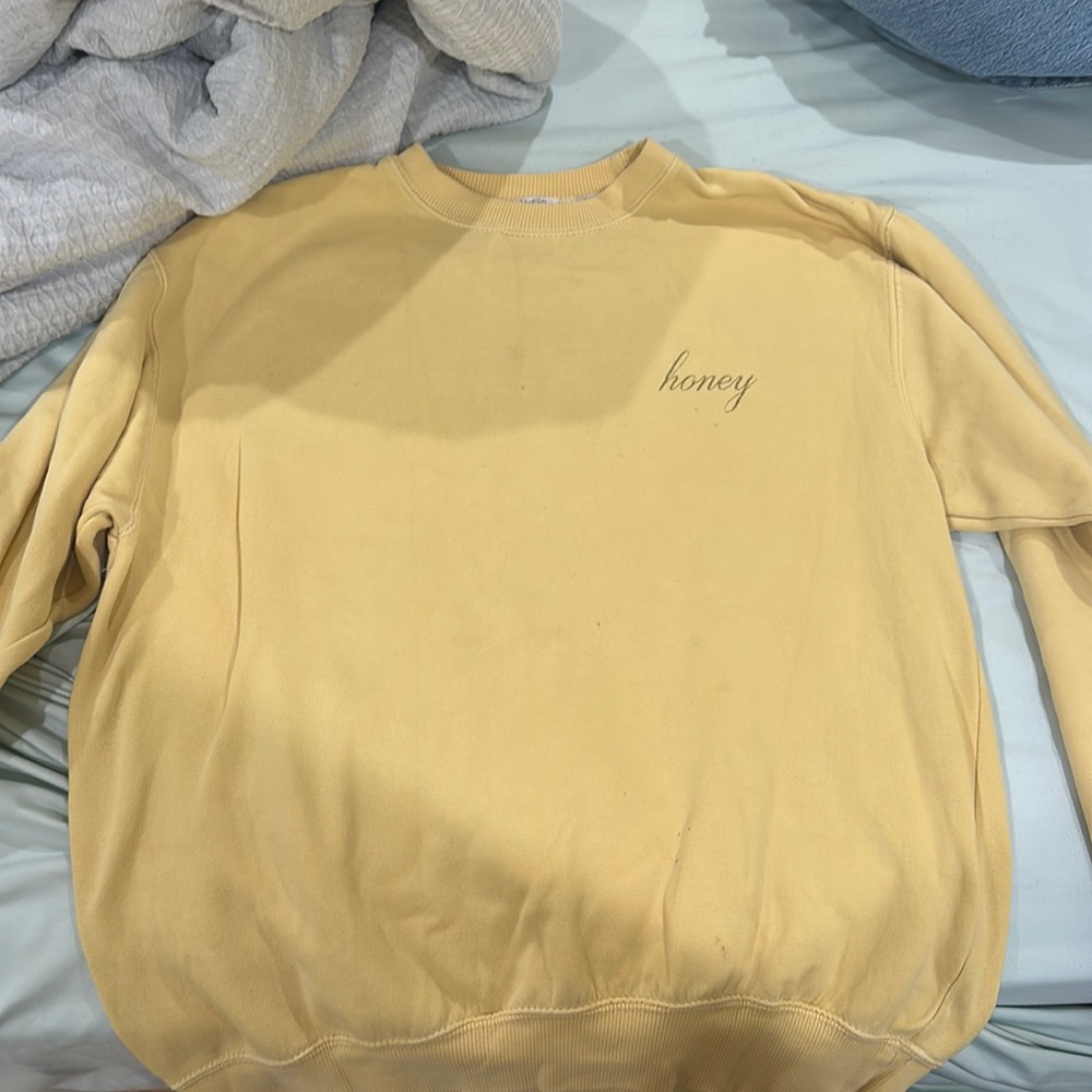 Brandy Melville yellow honey sweatshirt